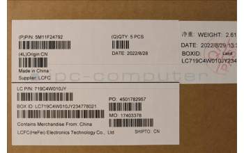 Lenovo 5M11F24792 MECH_ASM KBD/C SWE/FIN BKLT(SUN) WW UKBK