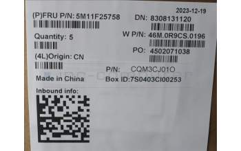 Lenovo 5M11F25758 MECH_ASM FRU BLKB SLV w/C Cov Liteon