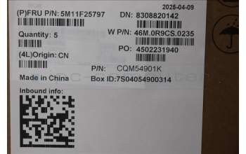 Lenovo 5M11F25797 MECH_ASM FRU KBD ARA w/C Cov,WFC Chicony