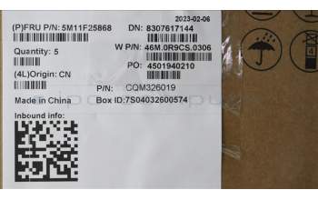 Lenovo 5M11F25868 MECH_ASM KBD POR w/C Cov,WFC Liteon