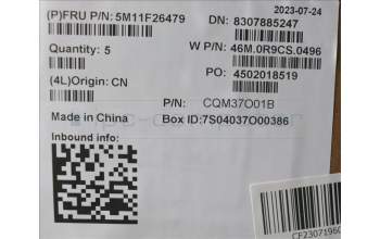 Lenovo 5M11F26479 MECH_ASM ASM KB UK w/C-Cov Liteon WWAN