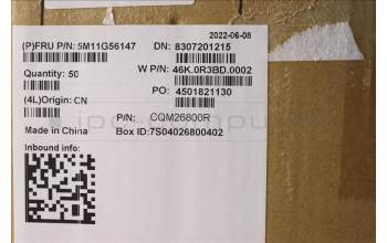 Lenovo 5M11G56147 MECH_ASM CS21 3+2bCP,Glass,BLACK,SUN