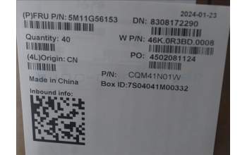 Lenovo 5M11G56153 MECH_ASM CS21 3+2bCP,Glass,BLACK,NFC,TRA