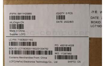 Lenovo 5M11H25885 MECH_ASM KB CCov EUROENG BKLT Sunr WW BK