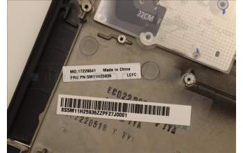 Lenovo 5M11H25936 C-Cover with keyboard, Icelandic, Black, Backlight, WWAN, UK