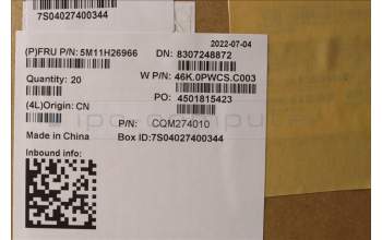 Lenovo 5M11H26966 Mechanical Assemblies, C COVER,YOGA WFC BK Fenrir