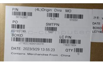 Lenovo 5M11H28607 MECH_ASM Side Panel R,R3,Gray,T580_26L