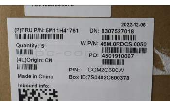 Lenovo 5M11H41761 MECH_ASM WLAN C-Cvr+NOR KB ASM,LTN