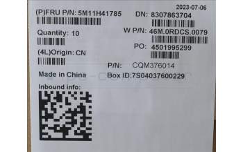 Lenovo 5M11H41785 MECH_ASM WW C-Cvr+ARA KB ASM,CHY