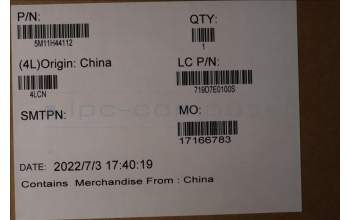 Lenovo 5M11H44112 Lenovo LCD Module,14\",WQUXGA,Touch,Glare,IPS,500nit,100%DCI-P3
