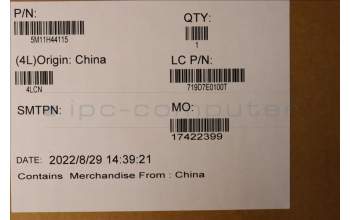 Lenovo 5M11H44115 Lenovo LCD Module,14\",WQUXGA,Non-Touch,Glare,IPS,500nit,100%DCI-P3