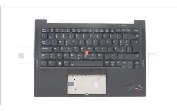 Lenovo 5M11H44173 C-Cover with keyboard, Slovenian, Deep Black, WLAN, UK