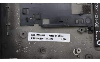 Lenovo 5M11H44173 C-Cover with keyboard, Slovenian, Deep Black, WLAN, UK