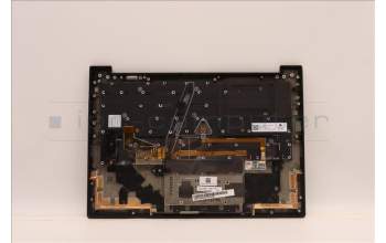 Lenovo 5M11H44355 C-Cover with keyboard, Belgian, Deep Black, Backlight, WWAN, UK