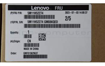 Lenovo 5M11H52274 MECH_ASM KBD Cc UKR BKLT(TRA)US WWBK