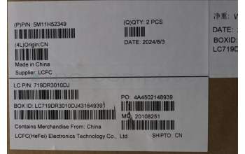 Lenovo 5M11H52349 MECH_ASM KBD Cc GER BKLT(TRA)UK GY