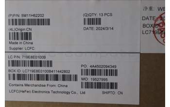 Lenovo 5M11H62202 Lenovo LCD Module,14\",WUXGA,Touch,Anti-Glare,IPS,400nit,100%SRGB