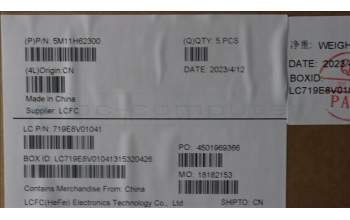 Lenovo 5M11H62300 MECH_ASM BL KB GY FPR KOR SRX