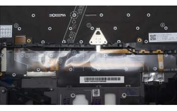 Lenovo 5M11H62424 C-Cover with keyboard, Greek, Grey, Backlight, Fingerprint, WWAN, US