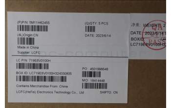 Lenovo 5M11H62455 MECH_ASM BL KB GY FPR WW LA SPA SRX