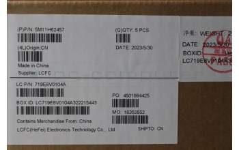 Lenovo 5M11H62457 MECH_ASM BL KB GY FPR WW NOR CHY