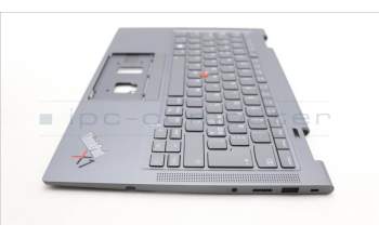 Lenovo 5M11H62462 MECH_ASM BL KB GY FPR WW NORDIC CHY