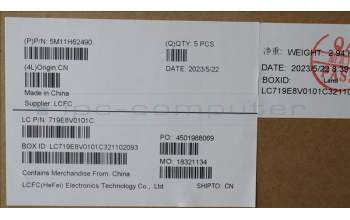 Lenovo 5M11H62490 MECH_ASM BL KB GY FPR WW SWE/FIN SRX