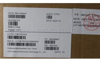 Lenovo 5M11H62643 MECH_ASM BL KB BK FPR HUN SRX