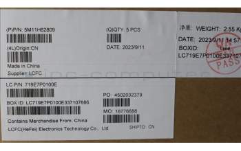 Lenovo 5M11H62809 MECH_ASM BL KB BK FPR WW JPN CHY