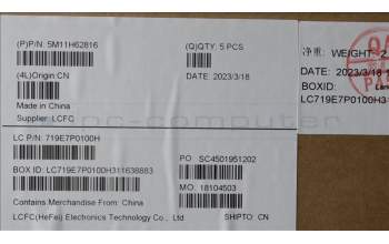 Lenovo 5M11H62816 MECH_ASM BL KB BK FPR WW KOR SRX