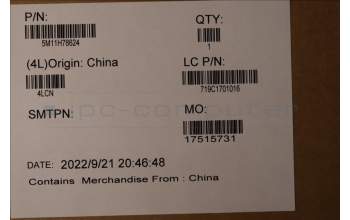 Lenovo 5M11H78624 MECH_ASM 14WUXGA,AR,HD,GY,MUT/BOE