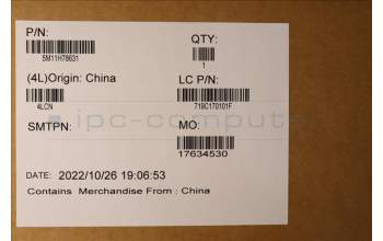 Lenovo 5M11H78631 Lenovo LCD Module, 14\", WUXGA, Touch, Anti-Glare, IPS, 400nit, w/IR&HD Camera