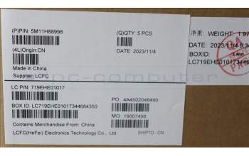 Lenovo 5M11H88998 MECH_ASM KB BK MG GER LTN