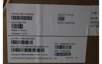 Lenovo 5M11H94320 MECH_ASM KB BK MG POR PMX