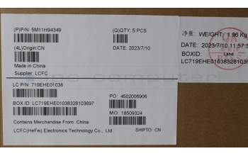 Lenovo 5M11H94349 MECH_ASM KB BK MG UK LTN