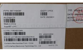 Lenovo 5M11H94397 MECH_ASM BL KB BK MG GRE LTN