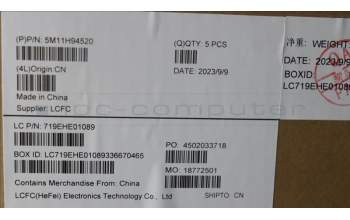 Lenovo 5M11H94520 MECH_ASM BL KB BK MG WW ILD LTN