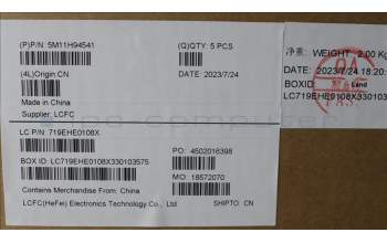 Lenovo 5M11H94541 MECH_ASM BL KB BK MG WW NOR LTN