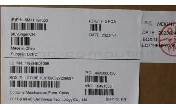 Lenovo 5M11H94553 MECH_ASM BL KB BK MG WW SLV LTN