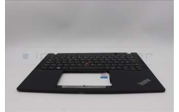 Lenovo 5M11H94556 C-Cover with keyboard, Spanish, Black, Backlight, WWAN, UK
