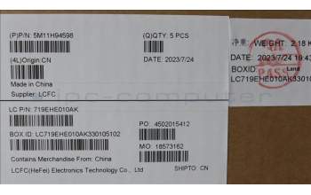 Lenovo 5M11H94598 MECH_ASM BL KB GY AL ENG CHY