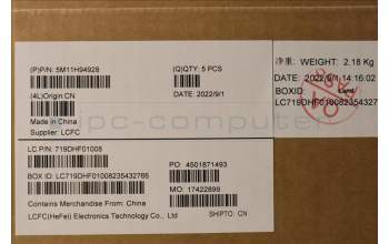 Lenovo 5M11H94928 MECH_ASM GP KBDBZL,DEN,WL,BK/GY,CHY