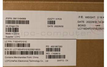 Lenovo 5M11H94968 MECH_ASM GP KBDBZL,FRA,WW,BK/GY,CHY