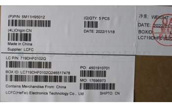 Lenovo 5M11H95012 MECH_ASM GP KBDBZL,ITA,WL,BK/BZ,CHY