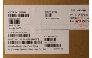 Lenovo 5M11H95044 MECH_ASM GP KBDBZL,HBW,WW,BK/BZ,CHY