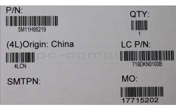 Lenovo 5M11H95219 Lenovo LCD Module,13.3\",WUXGA,Touch,Anti-reflection,Anti-smudge,IPS,400nit,100%SRGB