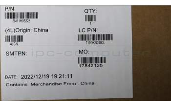 Lenovo 5M11H95228 Lenovo LCD Module,13.3\",WQXGA+,Touch,Anti-reflection,Anti-smudge,OLED,400nit,100%DCI-P3