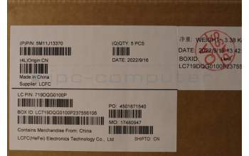 Lenovo 5M11J13370 MECH_ASM KBD BZL,WL,FPR,BK,CHY,POR