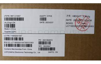 Lenovo 5M11J13457 MECH_ASM KBD BZL,WL,FPR,BK,SRX,FRA/ENG