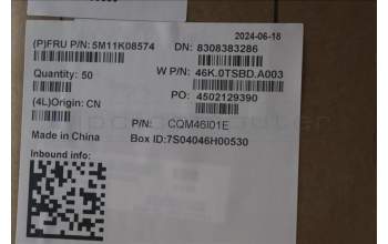 Lenovo 5M11K08574 CS22 3+2bCP, Mylar, Elan PCB, Black, Non-NFC, SOVP&MP, Transimage